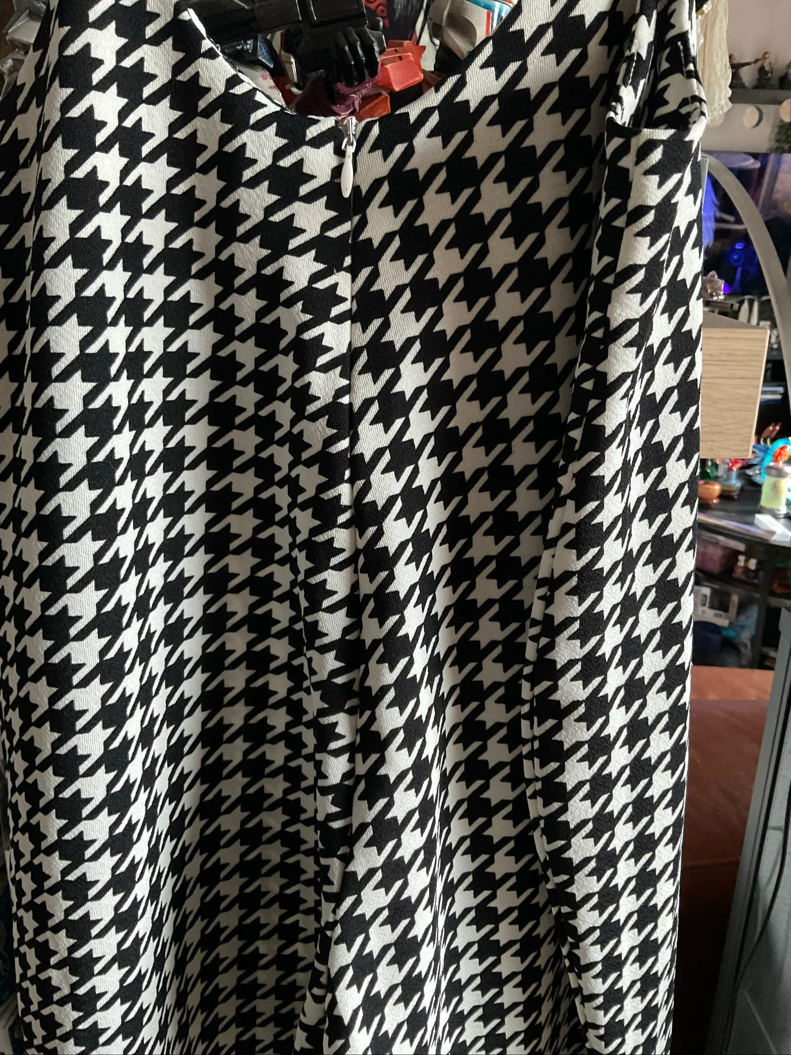 Mono con estampado de patas de gallina – photo 2